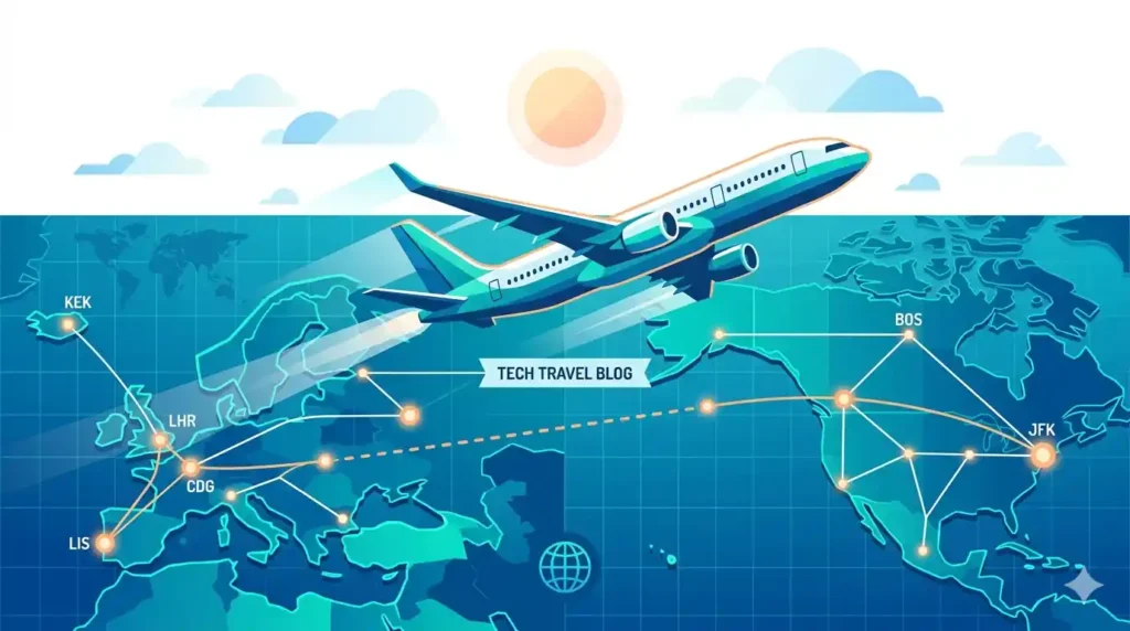 Commercial jet operating flights from Sao Paulo to Miami